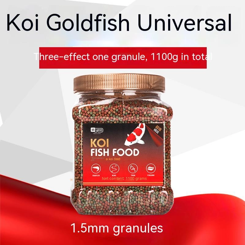 Goldfish Koi - 1.5mm 3mm 5.5mm Granules Spirulina Fish Food for