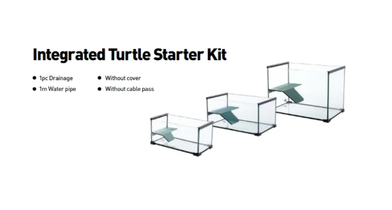 Aquatic turtle starter kit with cheap tank